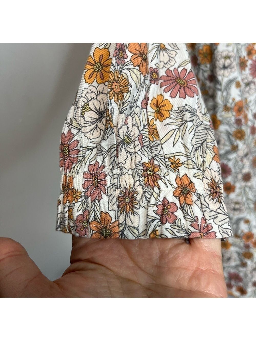 NWT Denver Hayes Floral Print Long Sleeve Tie Waist Dress, size M - Picture 6 of 13